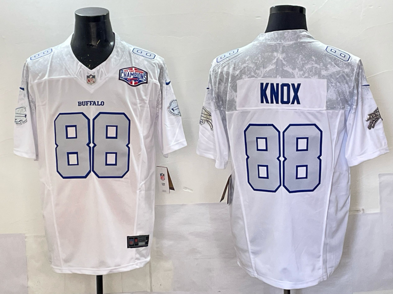 Men Buffalo Bills #88 Knox Nike White 2025 Rivalries Collection Limited NFL Jersey 003->new orleans saints->NFL Jersey